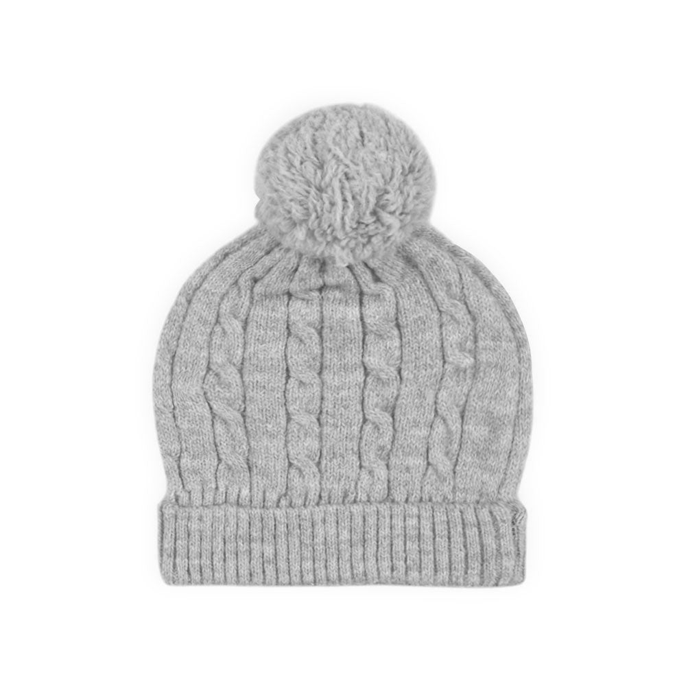 BABY WOOLEN CAP GREY