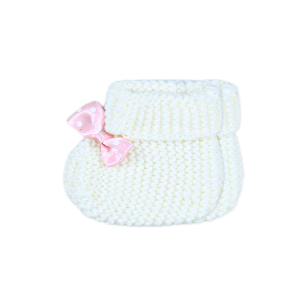 BABY WOOLEN CAP SET OFF-WHITE