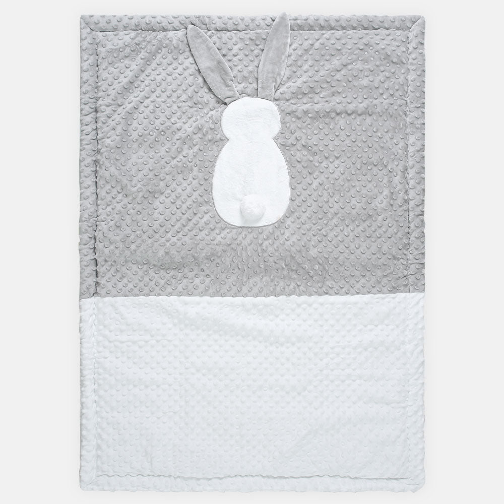 BLANKET GREY LONG EARED BUNNY