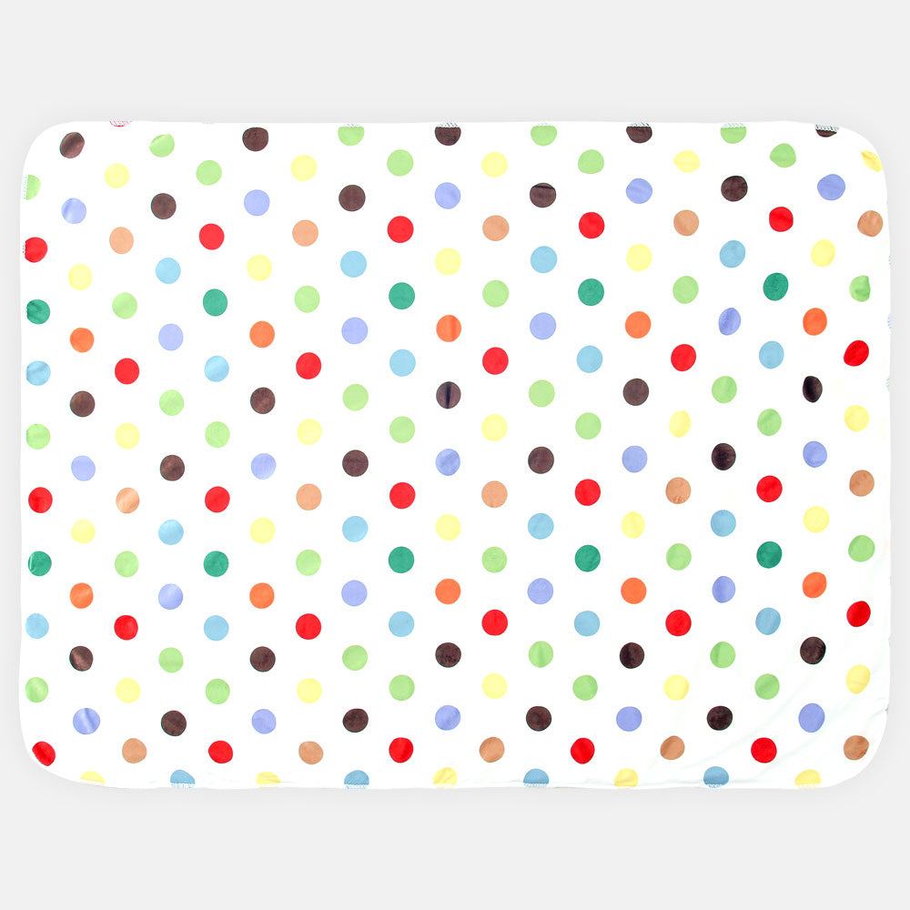 BLANKET MULTI COLORED POLKA DOTS