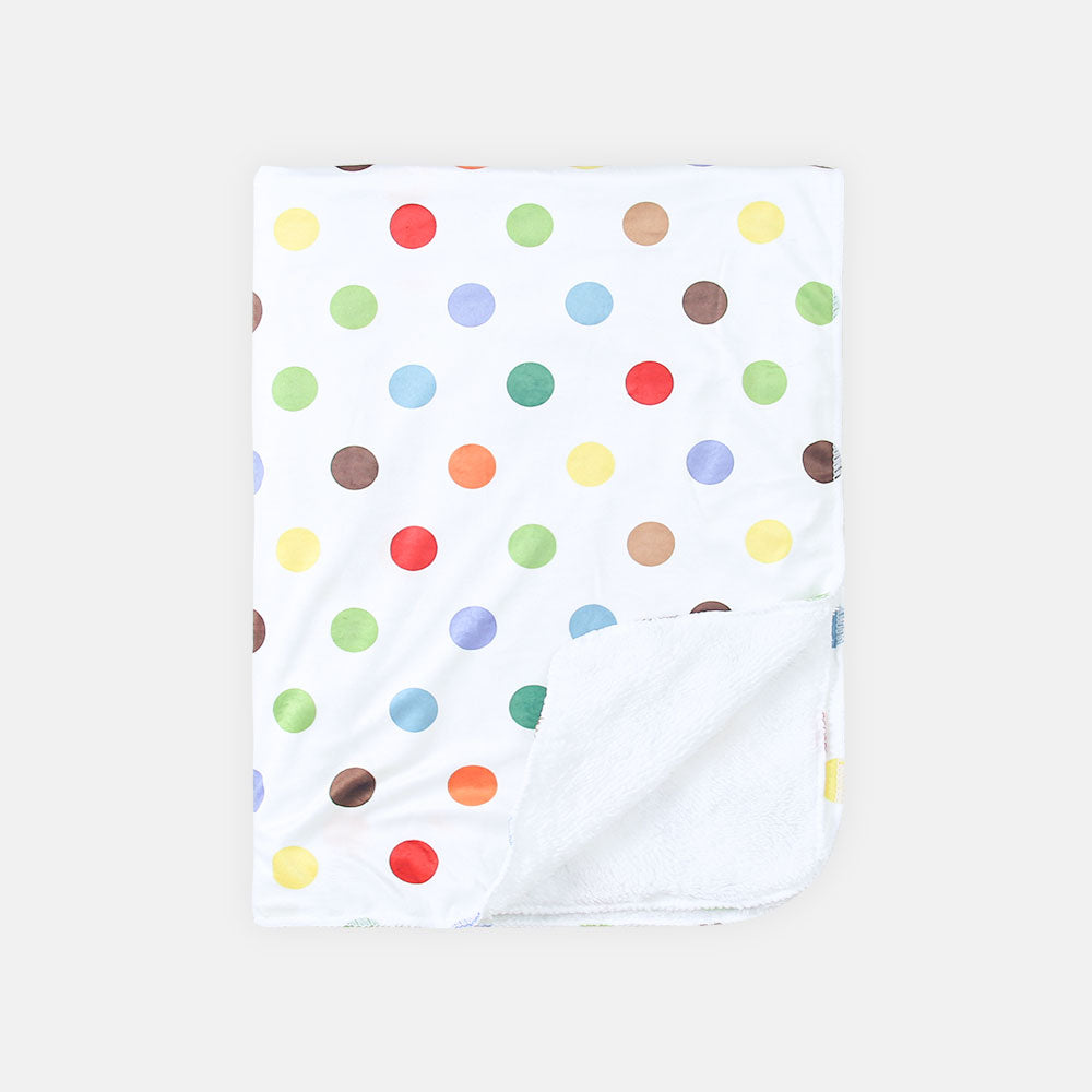 BLANKET MULTI COLORED POLKA DOTS