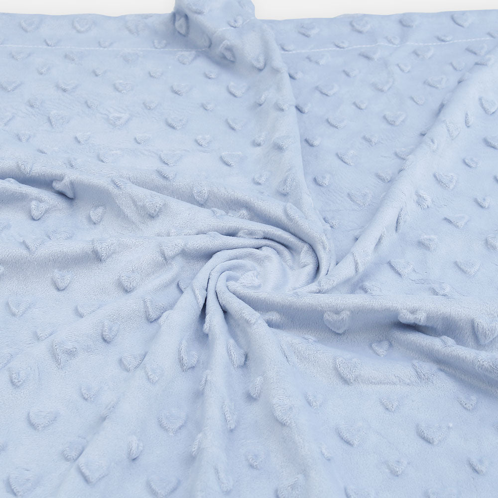 BLANKET GREY HEART EMBOSSED