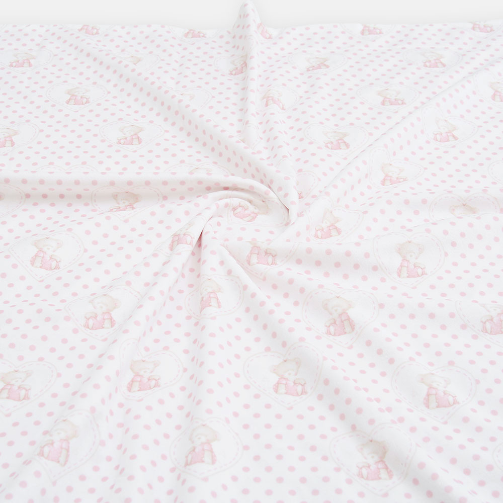 BLANKET PINK HEART EMBOSSED
