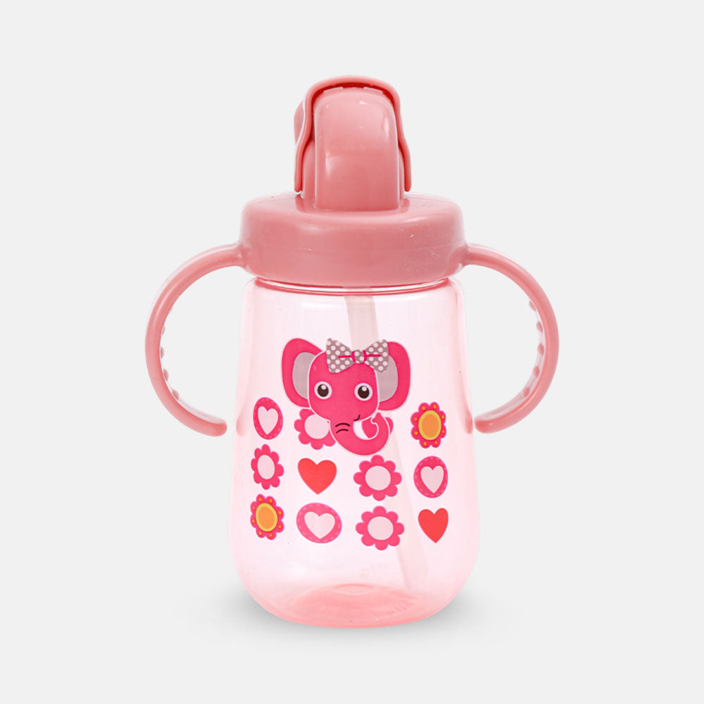 TRAINING CUP STRAW PINK ELEPHANT