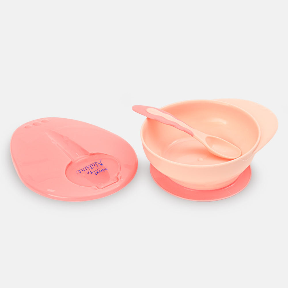 FEEDING BOWL WITH SPOON PINK