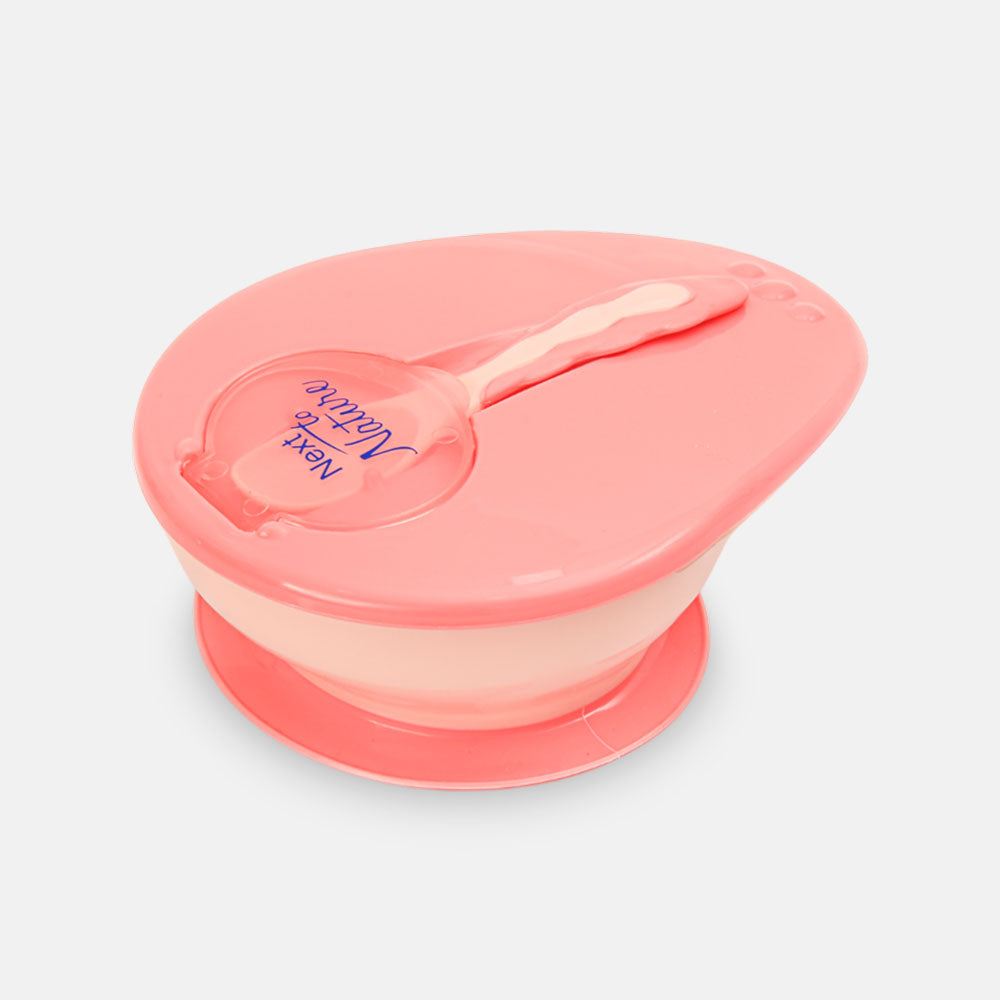 FEEDING BOWL WITH SPOON PINK