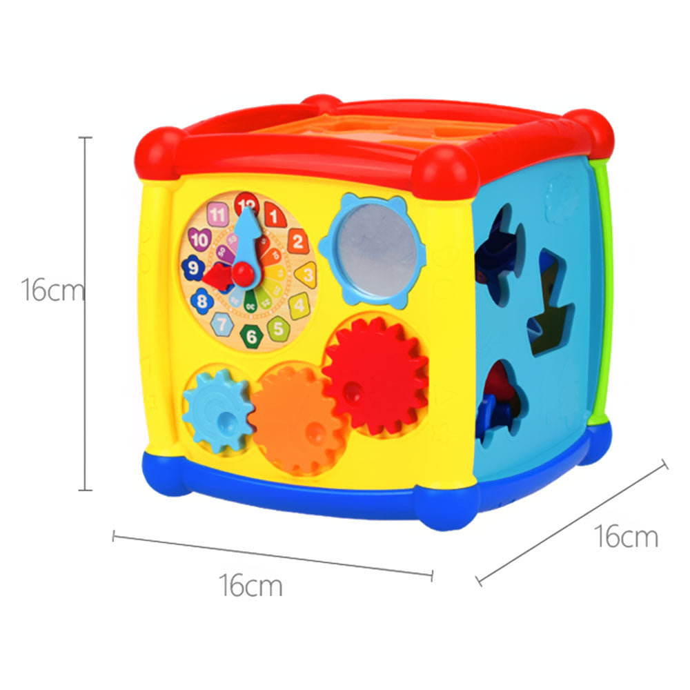 FANCY CUBE BLOCK W/MUSIC & LIGHT