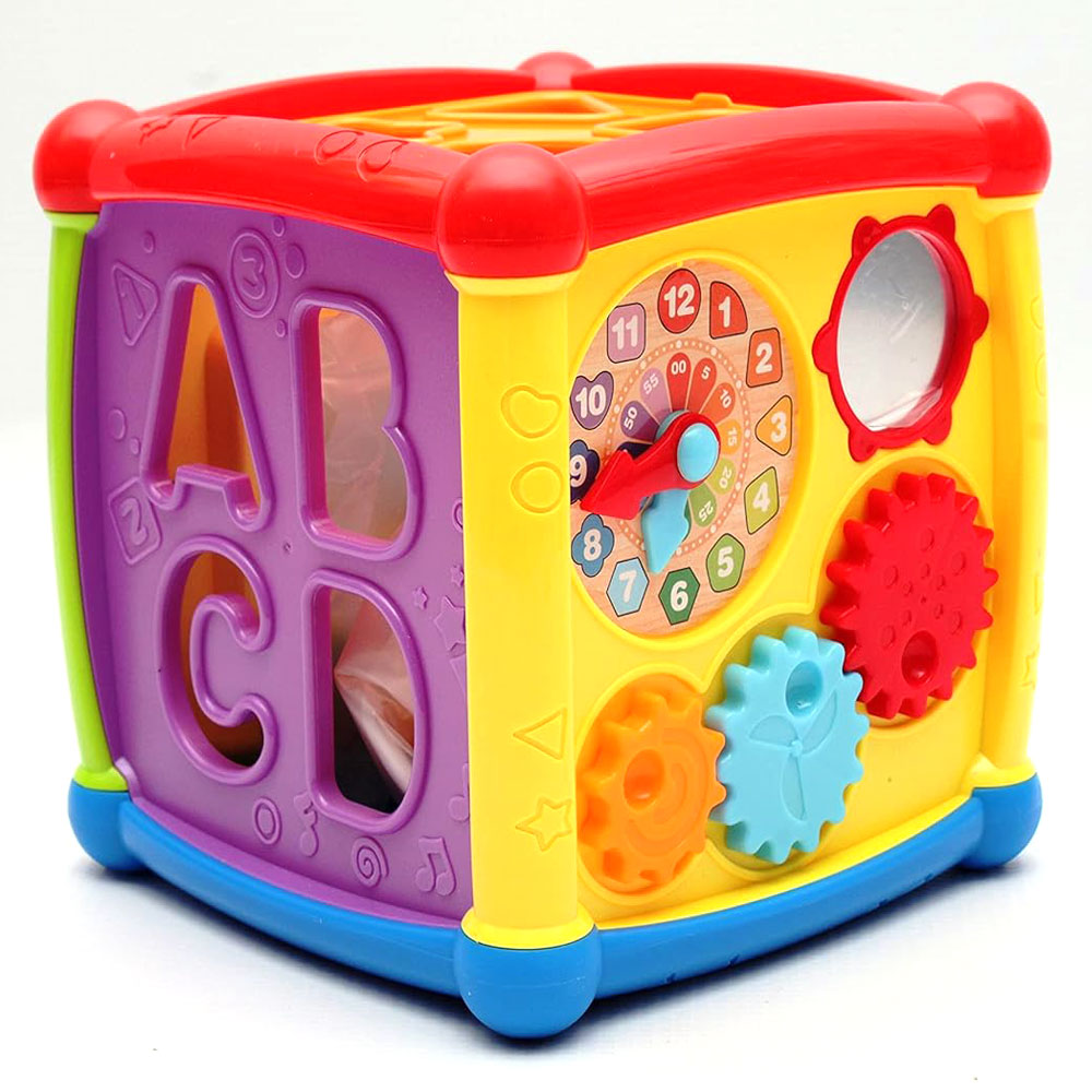 FANCY CUBE BLOCK W/MUSIC & LIGHT