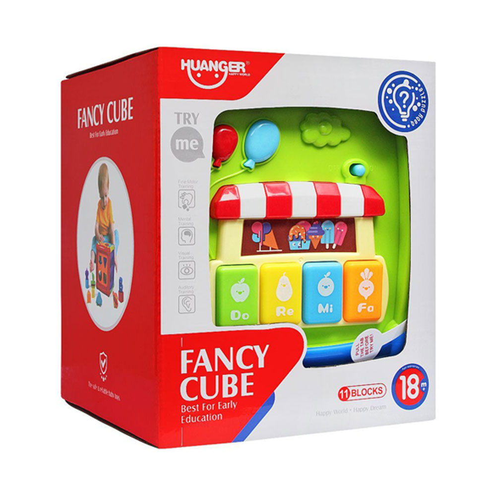 FANCY CUBE BLOCK W/MUSIC & LIGHT