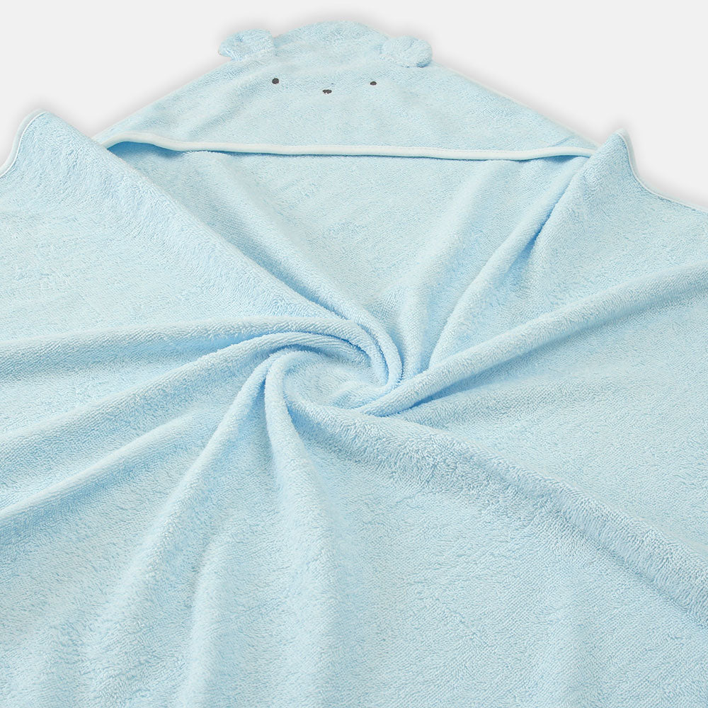 BATH TOWEL PK-2 SKY BLUE HODDED
