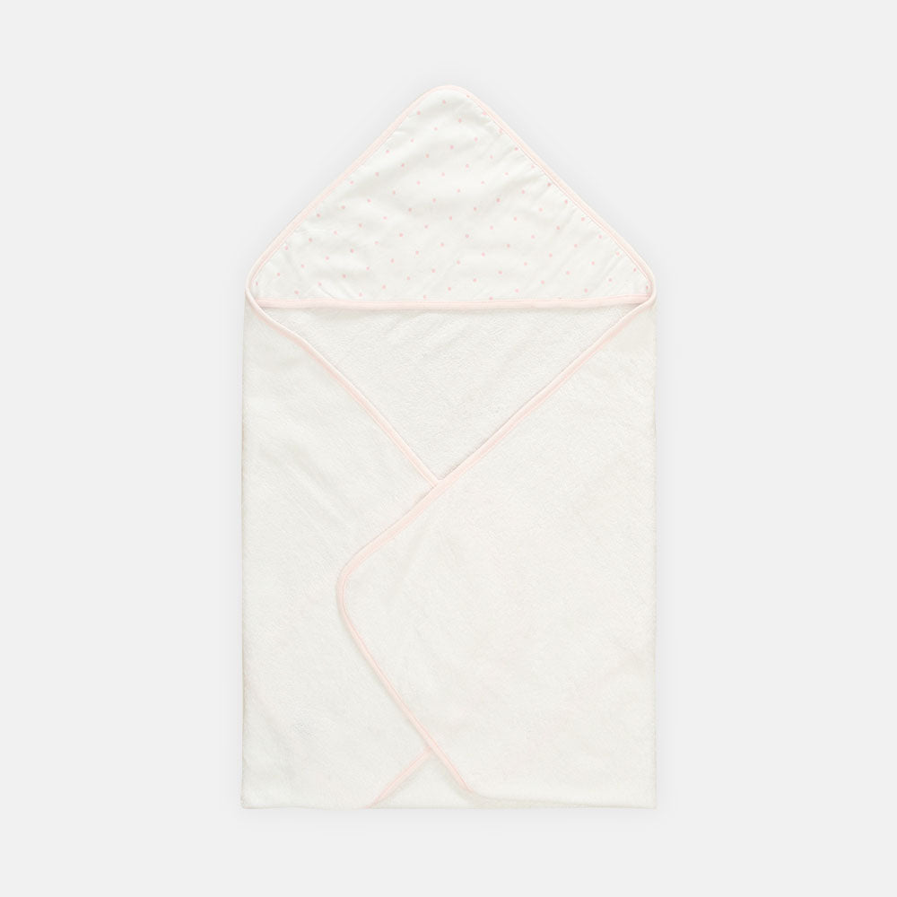 BATH TOWEL PK-2 PINK HOODED
