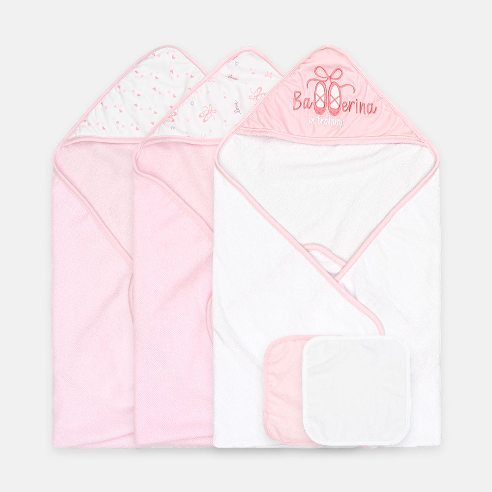 BATH TOWEL PK-3 & FACE TOWEL PK-3 PRINCESS
