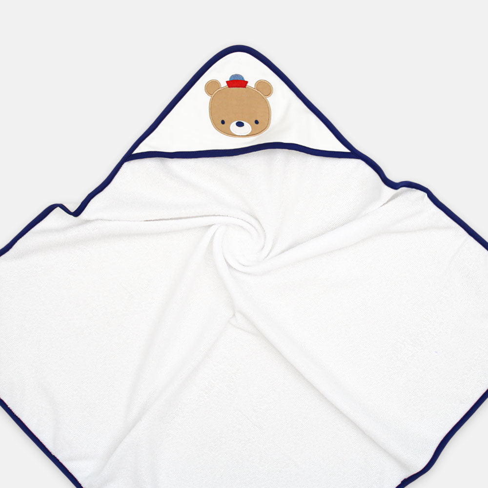 BATH TOWEL PK-3 & FACE TOWEL PK-3 WHITE AND BLUE