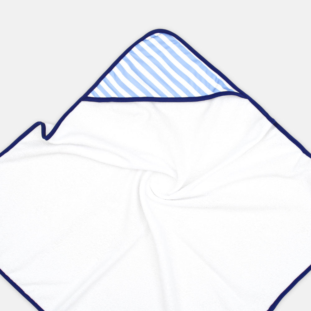 BATH TOWEL PK-3 & FACE TOWEL PK-3 WHITE AND BLUE