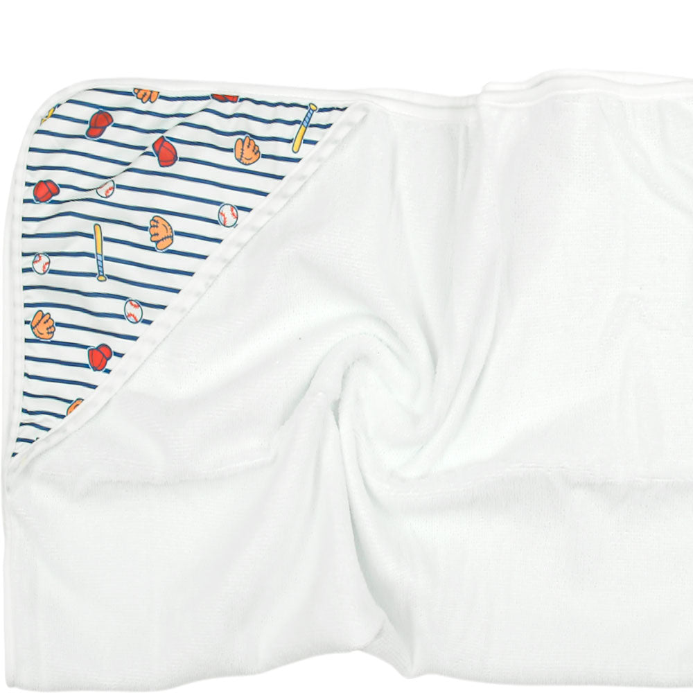 BATH TOWEL PK-3 & FACE TOWEL PK-3 BASEBALL LEAGUE