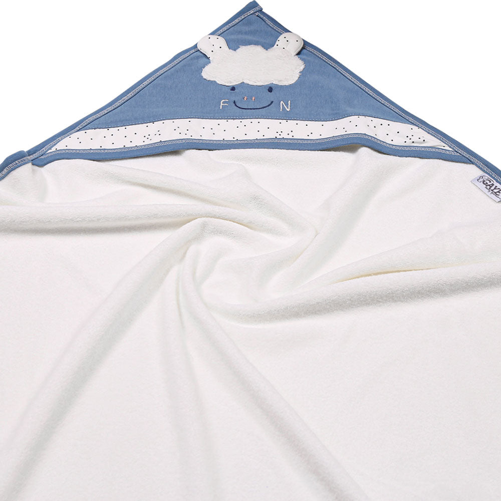 BATH TOWEL STONE BLUE FUNNY SHEEP HOODED