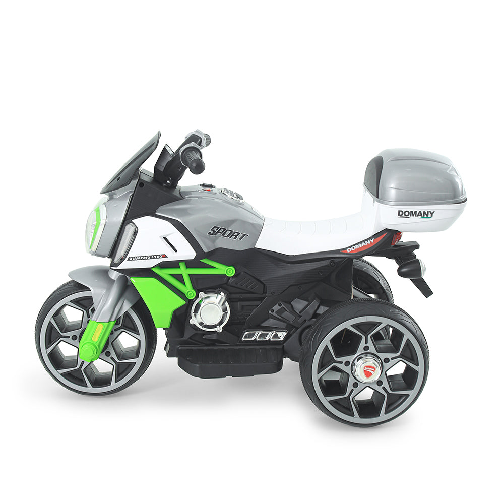 GREEN SPORTY 3-WHEEL BATTERY BIKE