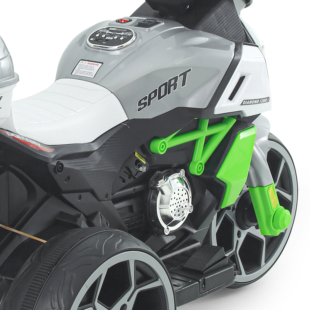 GREEN SPORTY 3-WHEEL BATTERY BIKE