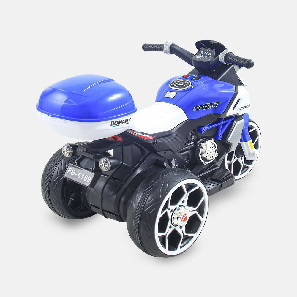 BLUE SPORTY 3-WHEEL BATTERY BIKE