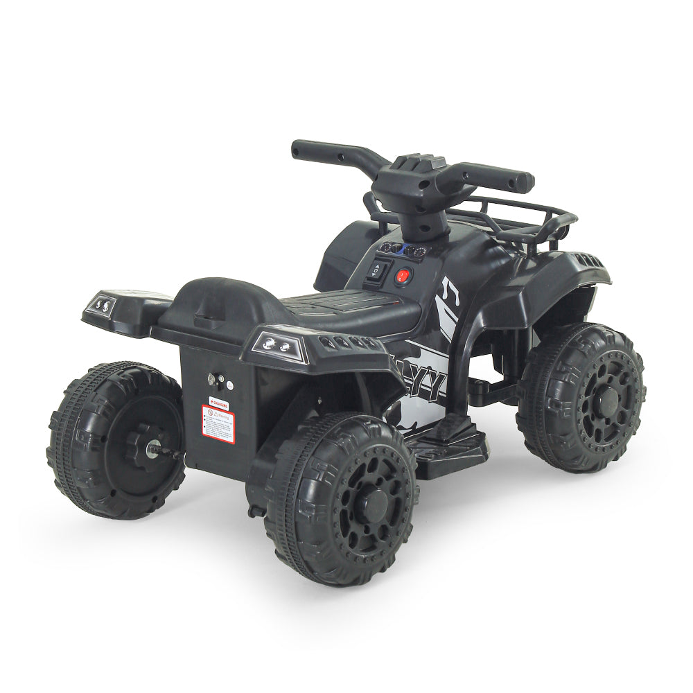 RUGGED BLACK ELECTRIC ADVENTURE QUAD BATTERY BIKE