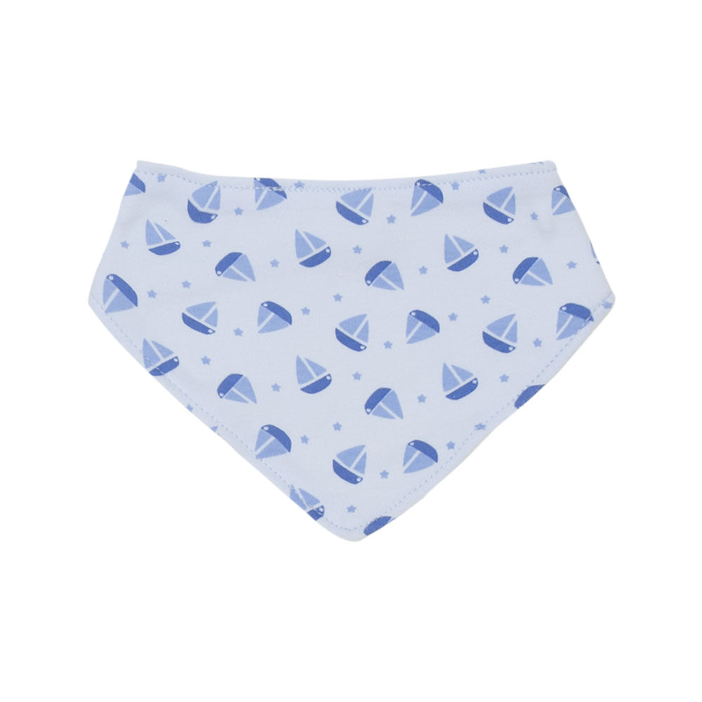 BLUE LITTLE CAPTAIN BOY BIBS PK-3