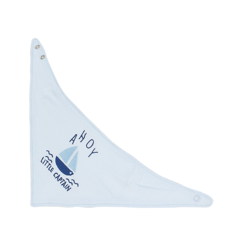 BLUE LITTLE CAPTAIN BOY BIBS PK-3