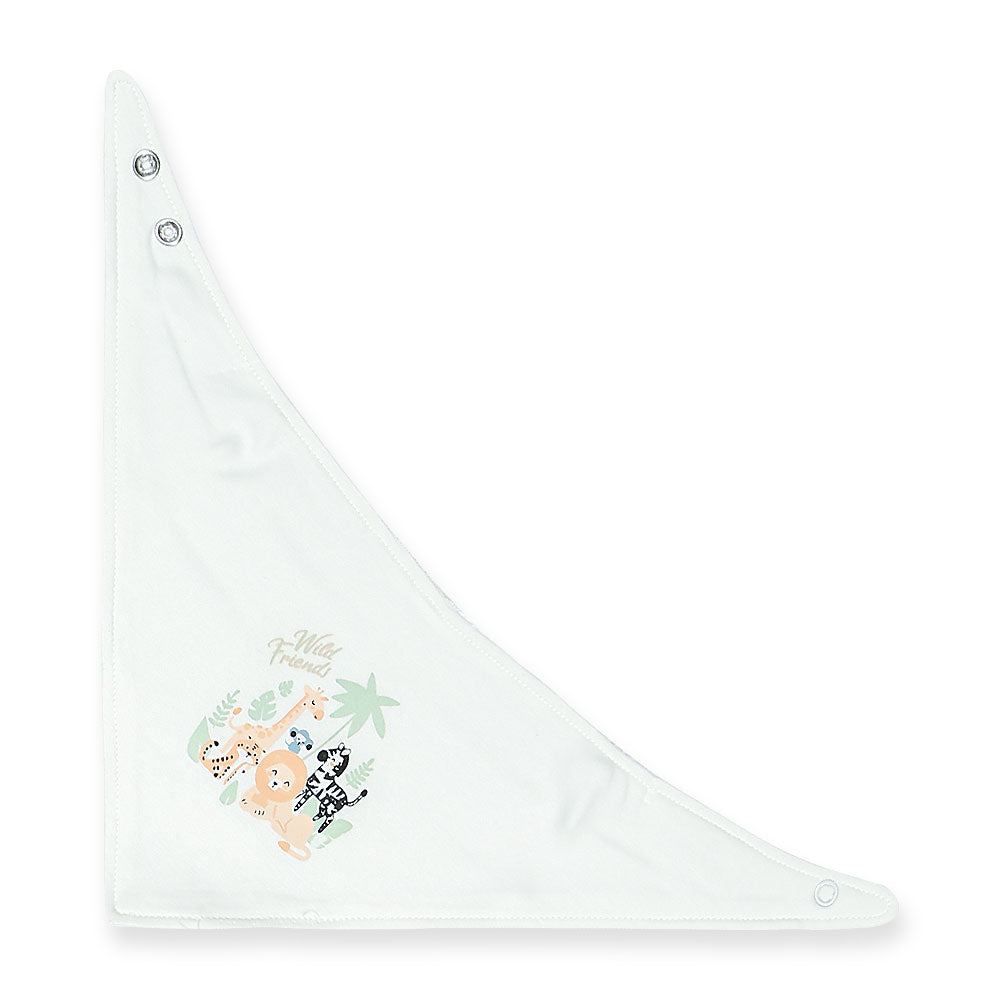 BIBS BANDANA PK-3 GREEN ANIMAL KINGDOM