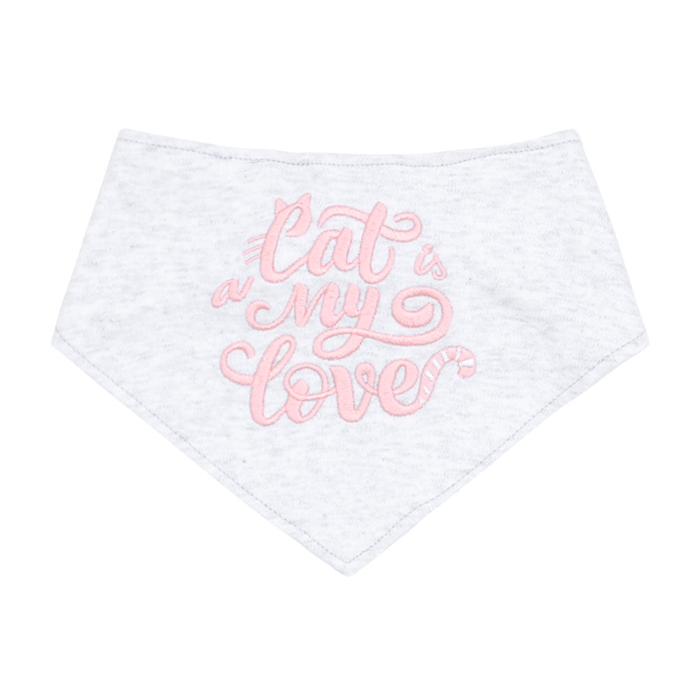 BIBS BANDANA PK-3 MULTICOLOR CAT IS MY LOVE