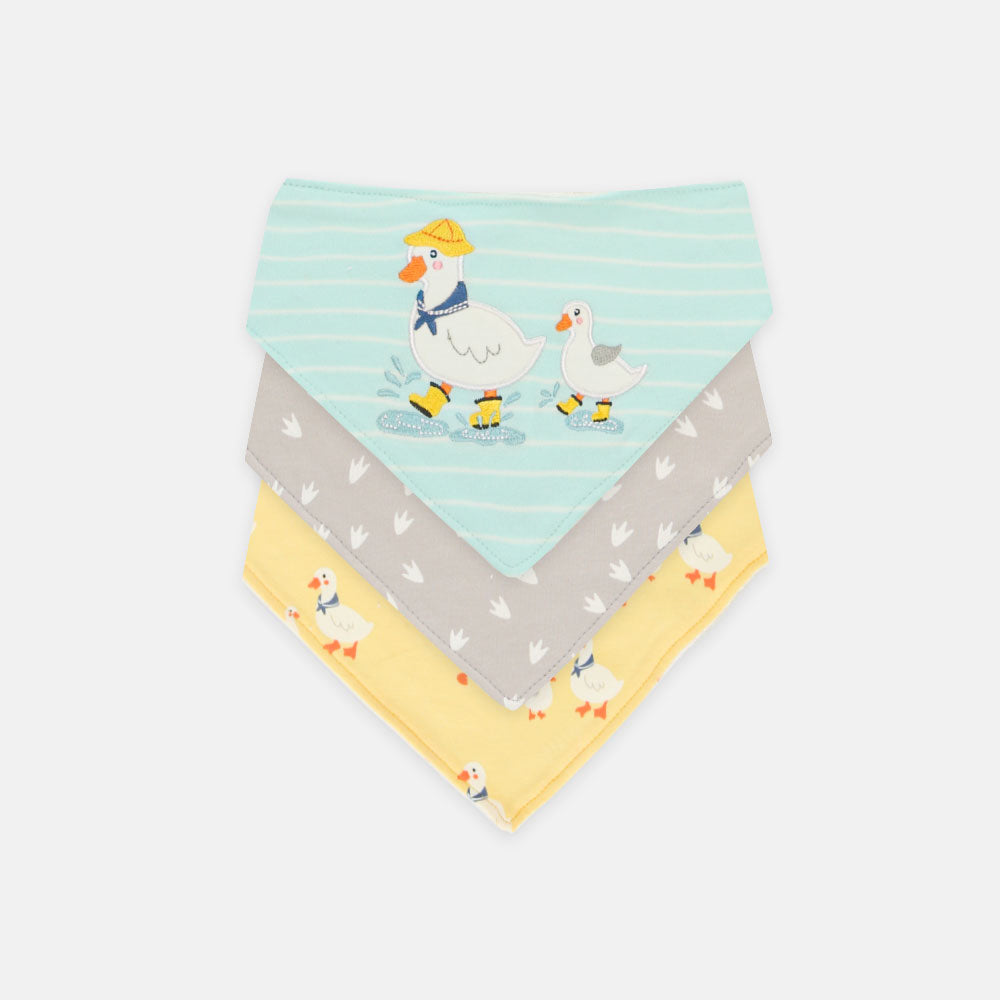 BIBS BANDANA PK-3 DUCK THEME