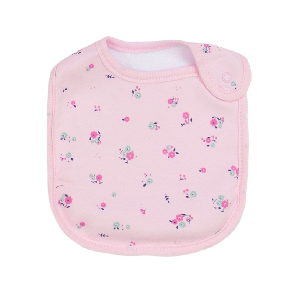 MULTI-COLOR FLORAL LITTLE SISTER BIBS PK-2