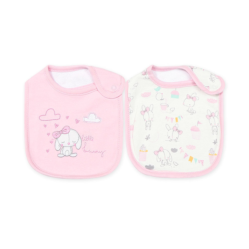 BIBS PK-2 PINK CUPCAKES & BUNNY