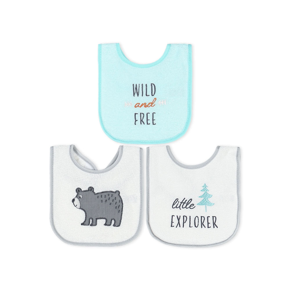 BIBS PK-3 MULTI-COLOR WILD BEAR
