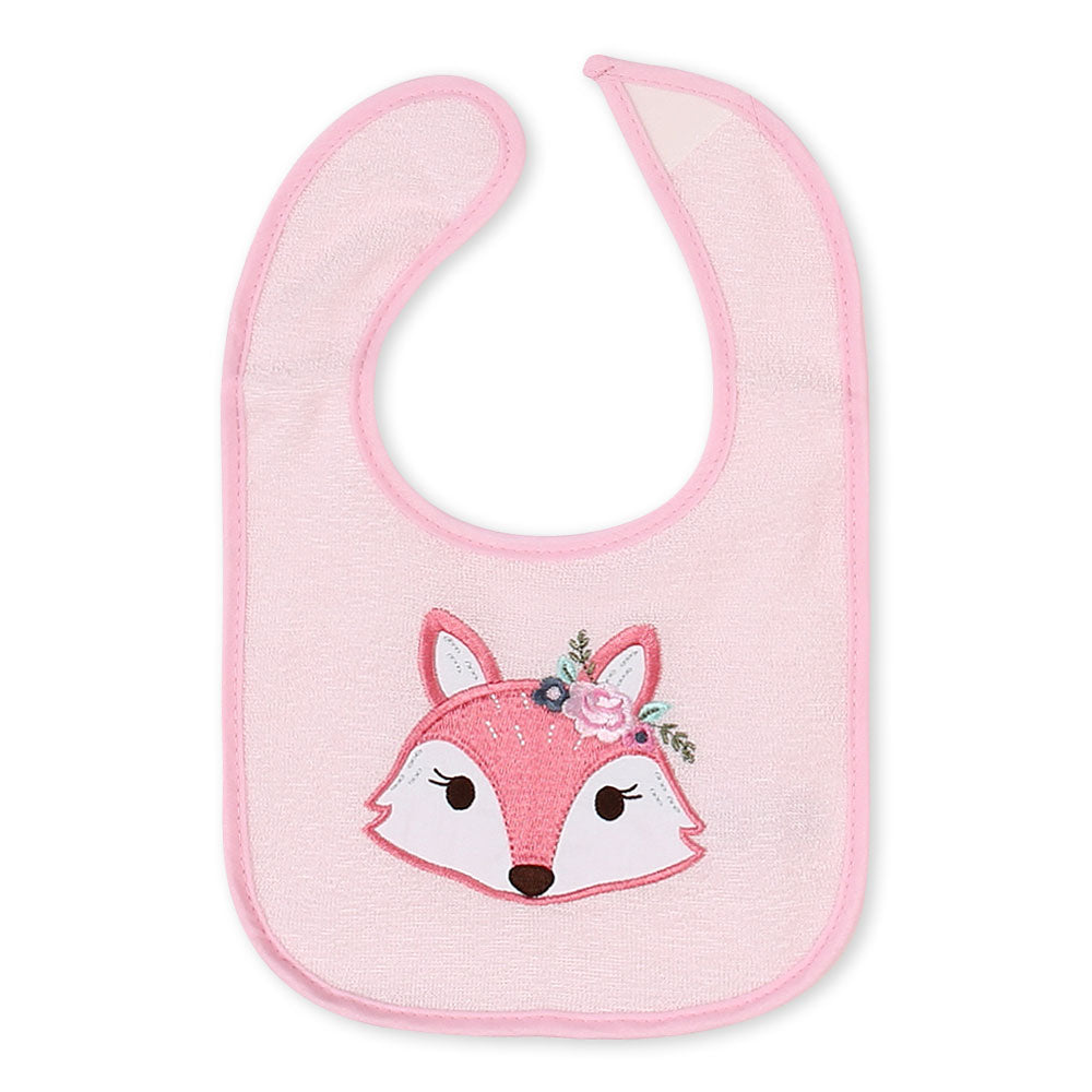 BIBS PK-3 PINK PRETTY FOX & BIRD