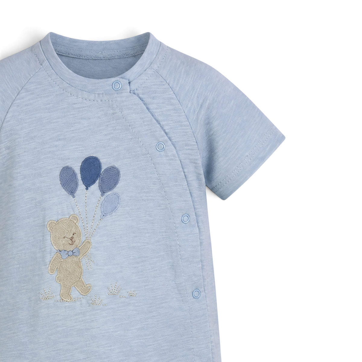 BABY BOY TEDDY BEAR & BALLOONS ROMPER