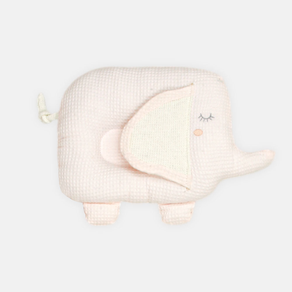 PILLOW W/WRAPING SHEET PINK ELEPHANT
