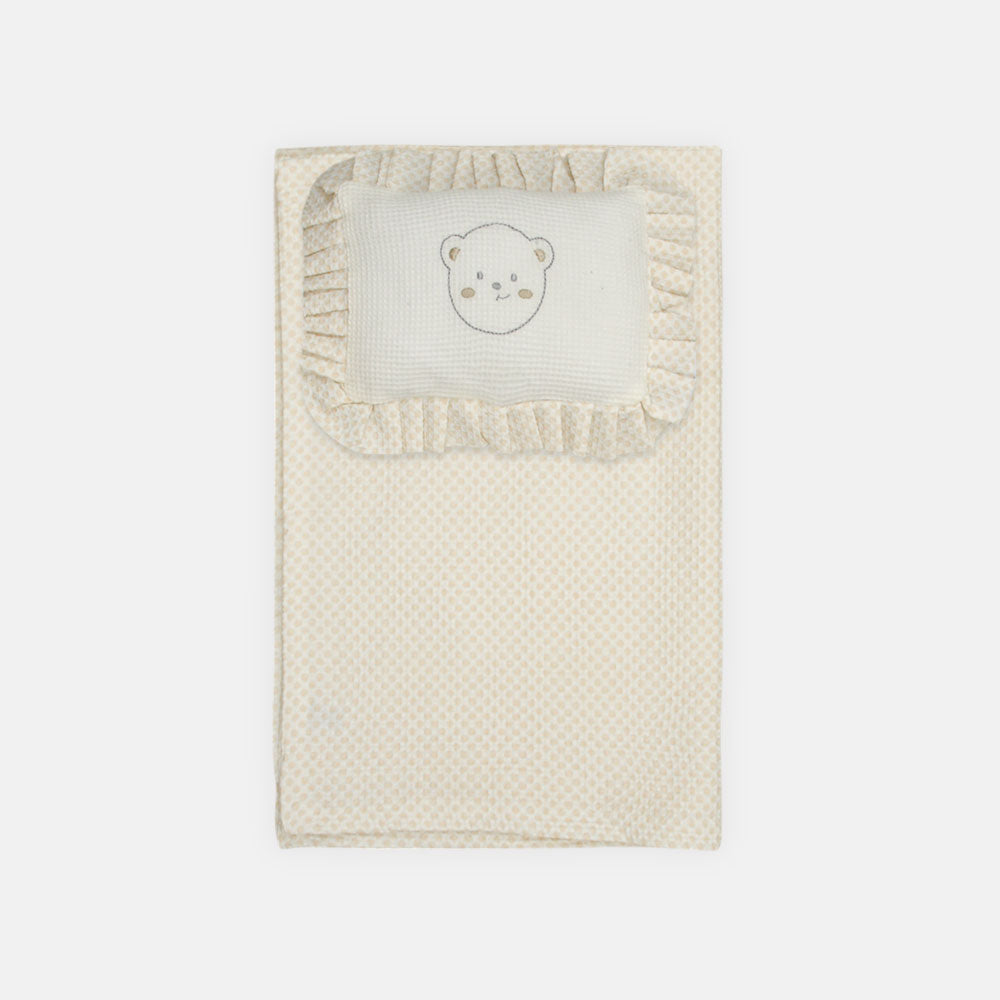 PILLOW W/WRAPING SHEET BEAR & CHECKER