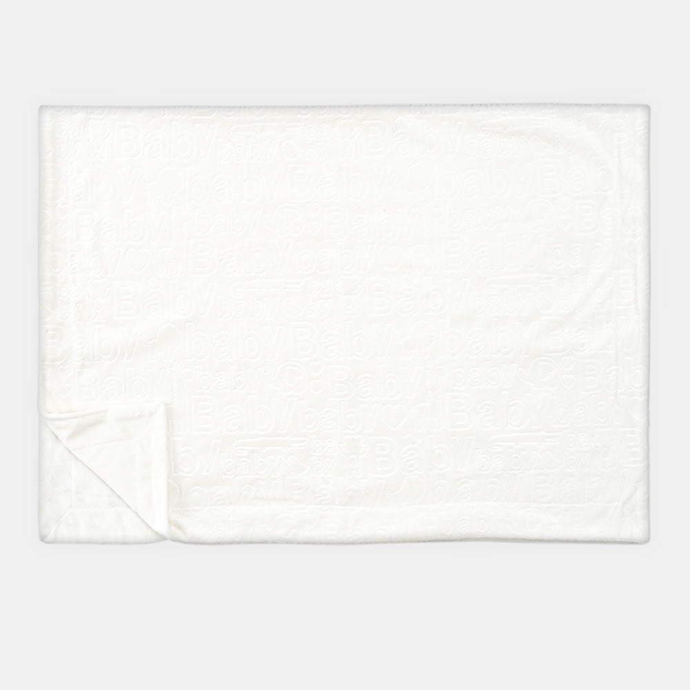 BLANKET VELVETY WHITE