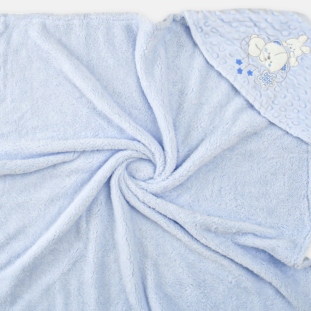 BLANKET BEAR CLOUD BLUE VELVET