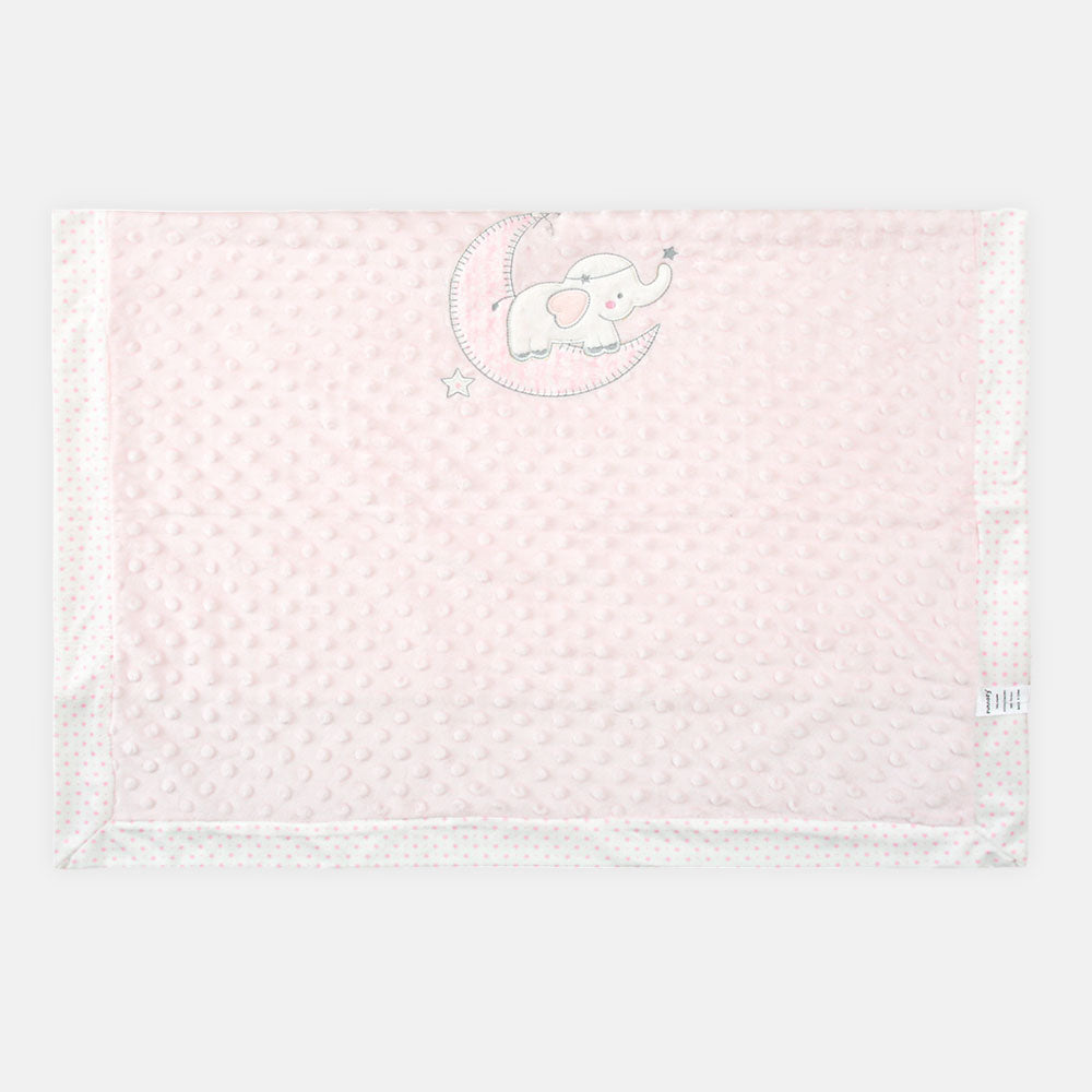 BLANKET PALE PINK PLUSH