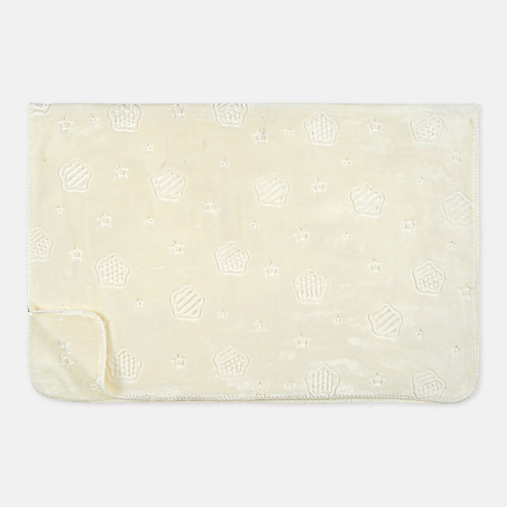 BLANKET CREAM EMBOSSED STARS