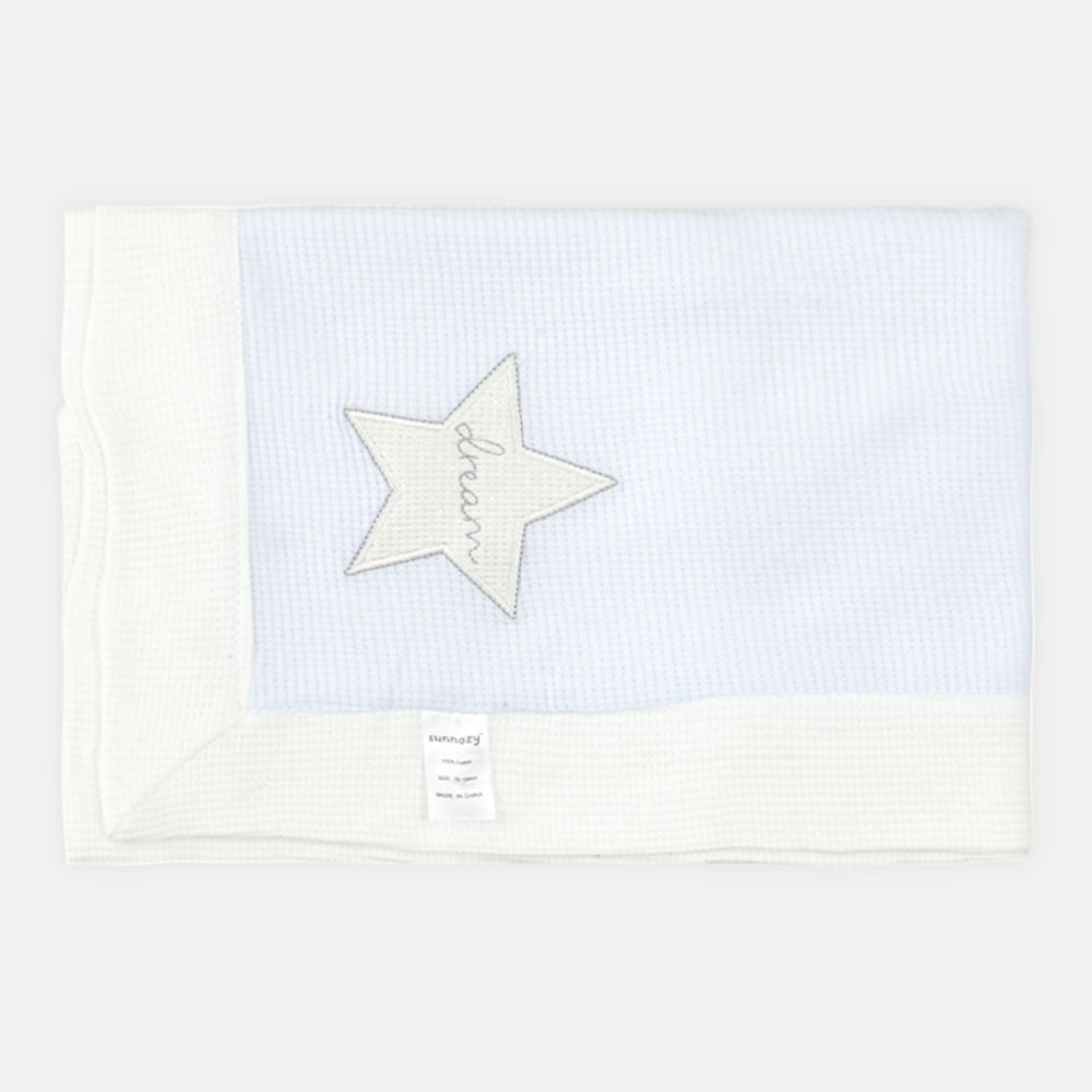 SHAWL LIGHT BLUE STAR