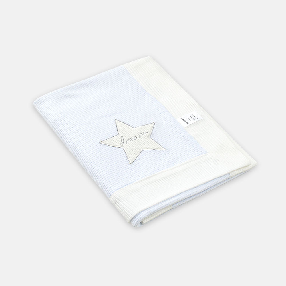 SHAWL LIGHT BLUE STAR