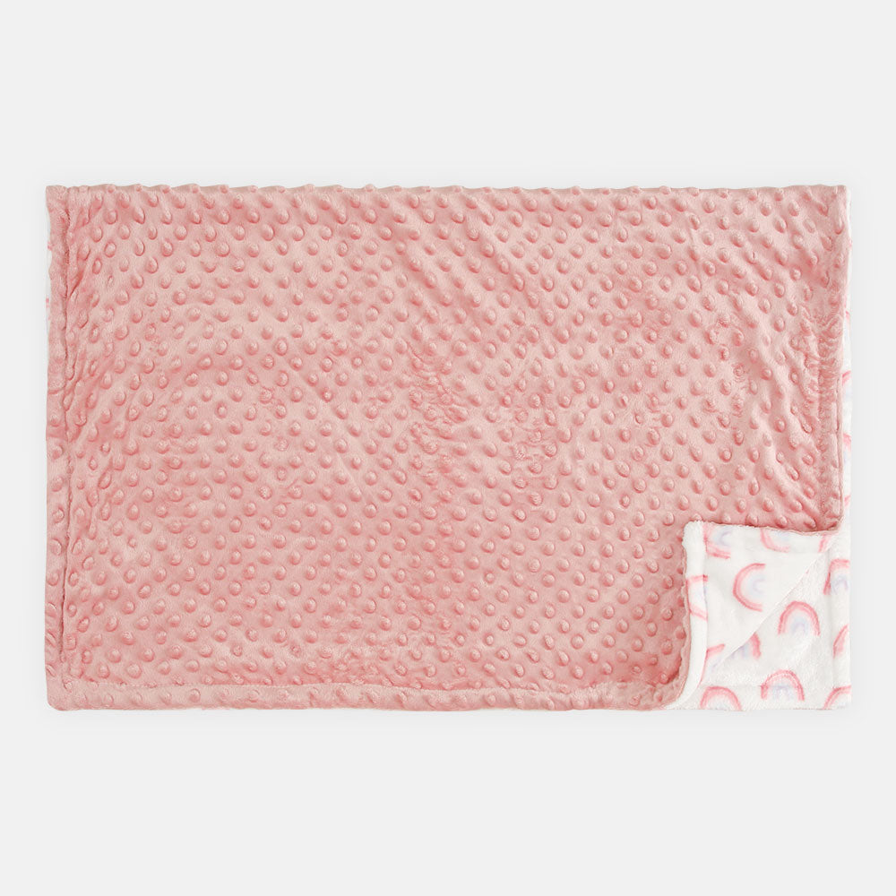BLANKET DUSTY PINK DOTTED