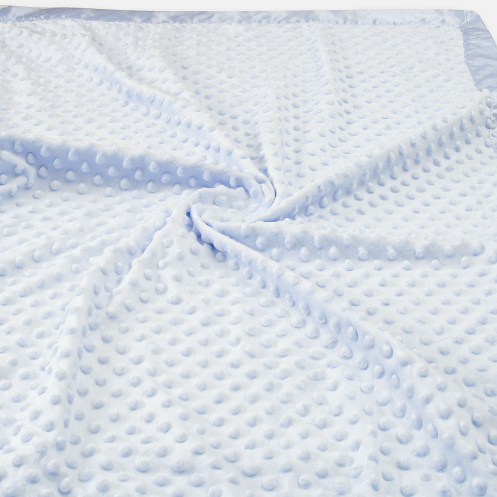 BLANKET SKY BLUE DOTTED