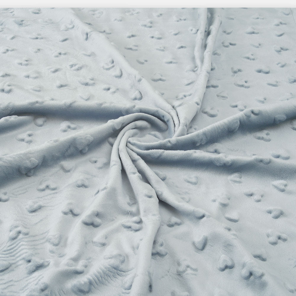 BLANKET GREY EMBOSSED BEAR