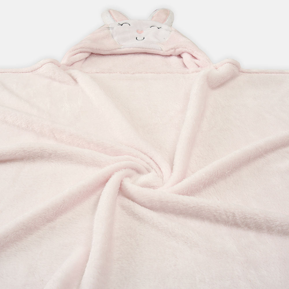 BLANKET PINK BUNNY HOODED