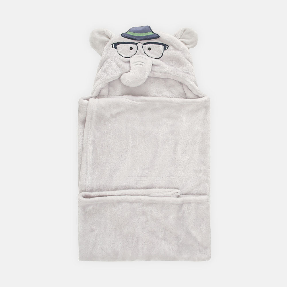 BLANKET GREY ELEPHANT HOODED