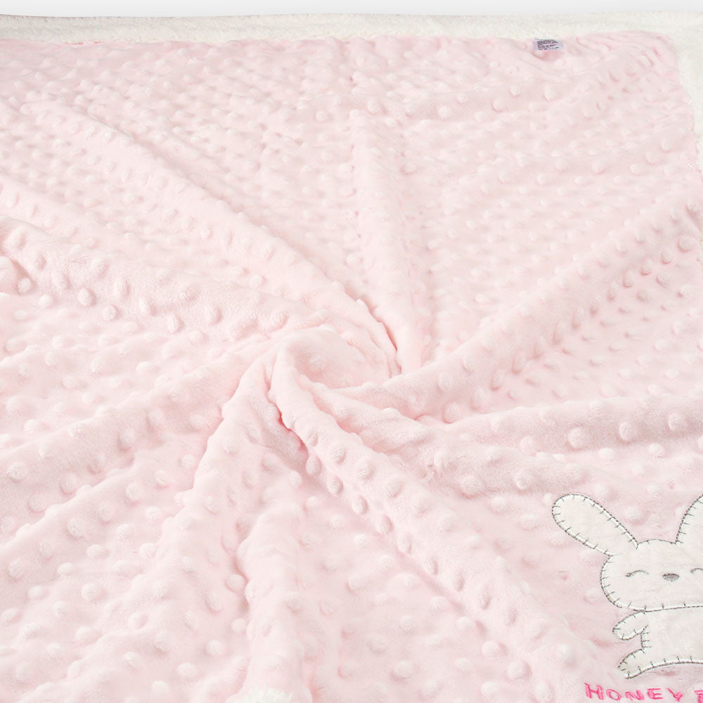 BLANKET PINK HONEY BUNNY