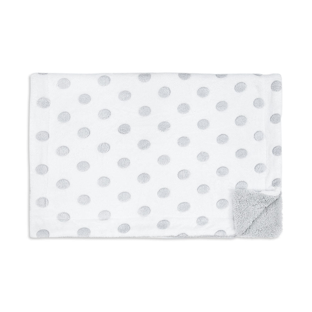 GREY FLUFFY PLUSH UNISEX BLANKET