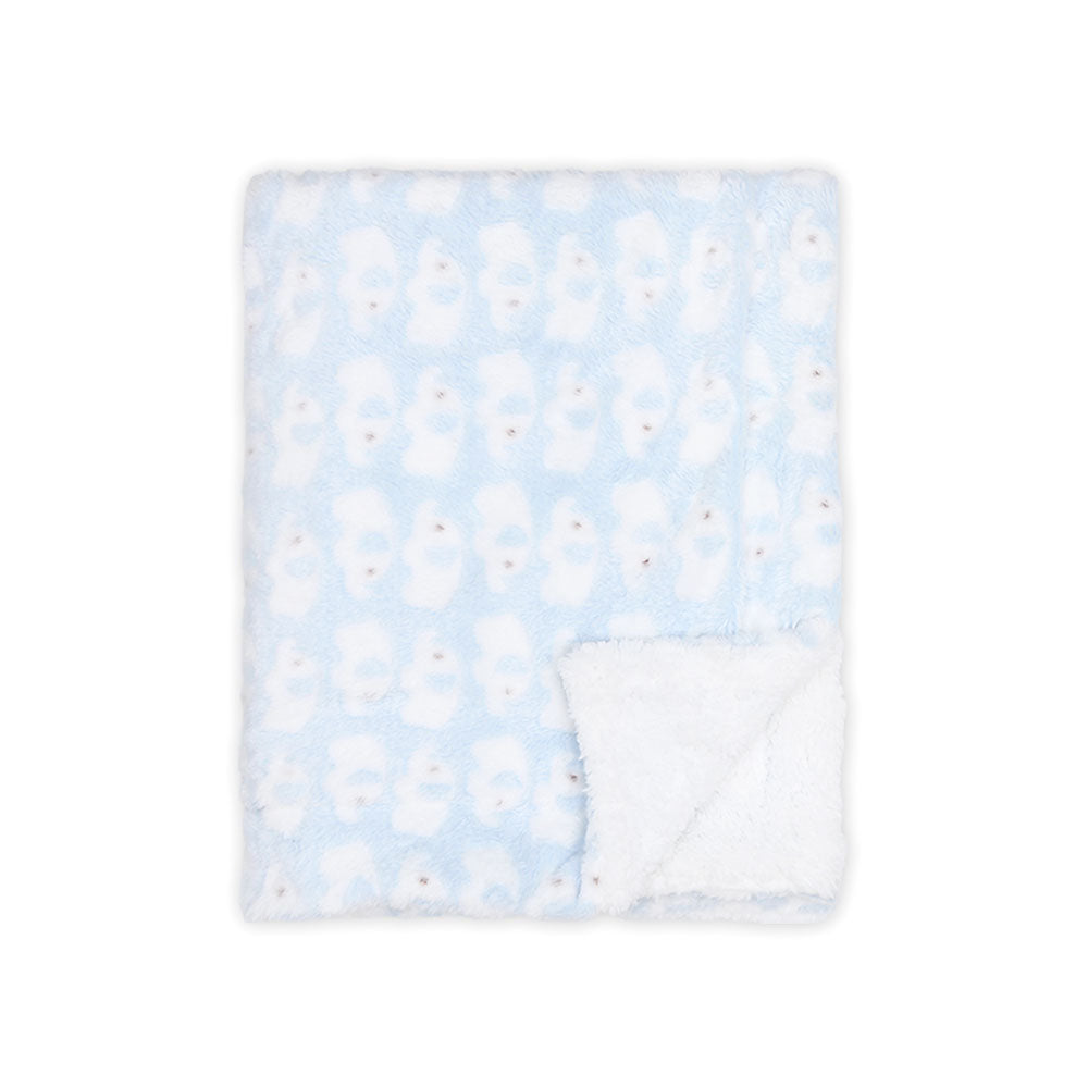 BLANKET BLUE ELEPHANT FLEECE